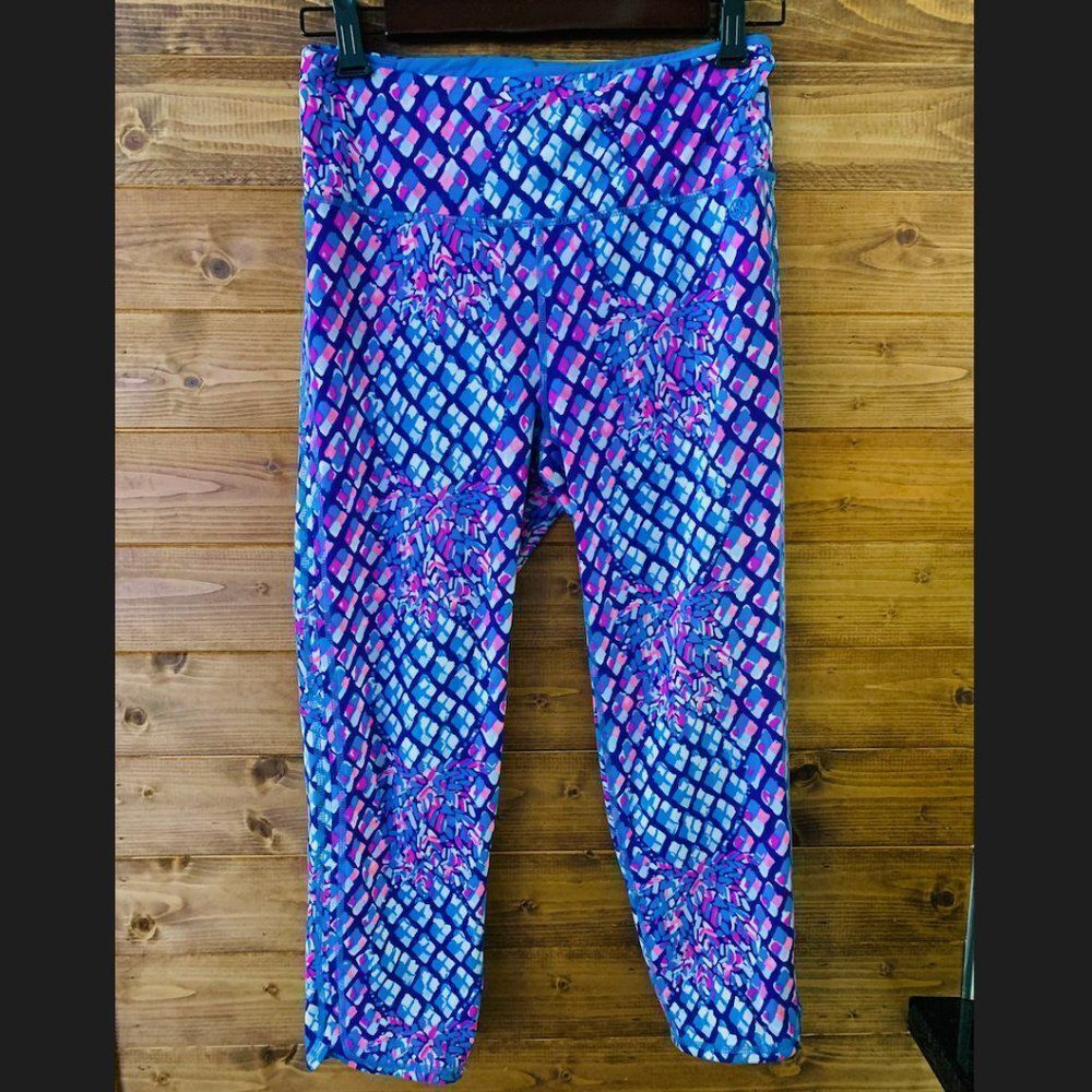 Lilly Pulitzer weekender luxletic crop capri leggings vibrant pineapple